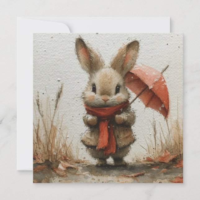 Cartes Pour Fêtes Annuelles Bons lapins : Salutations gaies 🐰 Digital (Devant)