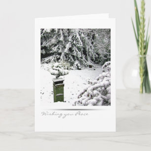 Cartes Pour Fêtes Annuelles Bonsaïs d'hiver