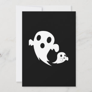 Cartes Pour Fêtes Annuelles Boo blanc