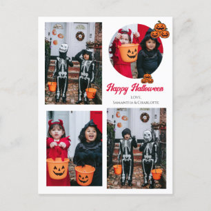 Cartes Pour Fêtes Annuelles Boo citrouille jack-o-lanterne Halloween Collage p