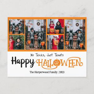 Cartes Pour Fêtes Annuelles Boo citrouille jack-o-lanterne Halloween Collage p
