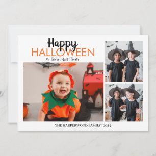 Cartes Pour Fêtes Annuelles Boo citrouille jack-o-lanterne Halloween Collage p