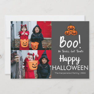 Cartes Pour Fêtes Annuelles Boo citrouille jack-o-lanterne Halloween Collage p