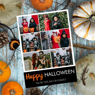 Cartes Pour Fêtes Annuelles Boo citrouille jack-o-lanterne Happy Halloween 6 P