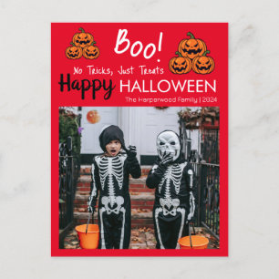Cartes Pour Fêtes Annuelles Boo citrouille jack-o-lanterne heureux Halloween 1