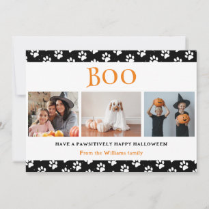 Cartes Pour Fêtes Annuelles Boo Pet Animaux Photo Happy Halloween