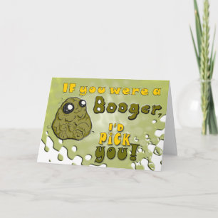 Cartes Pour Fêtes Annuelles Booger Love - Funny Valentines Day   Note d'annive