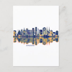 Cartes Pour Fêtes Annuelles Bordeaux Skyline