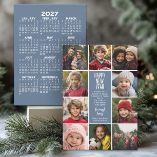 Cartes Pour Fêtes Annuelles Bordure de 10 photos - Calendrier du Nouvel An 202