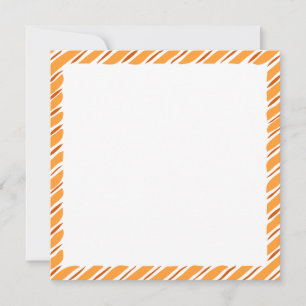 Cartes Pour Fêtes Annuelles Bordure de Thanksgiving d'automne rustique Texte p