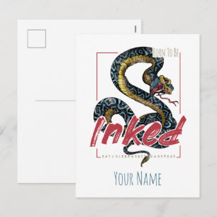 Cartes Pour Fêtes Annuelles Born To Be Inked Tattoo