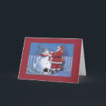 Cartes Pour Fêtes Annuelles Boston Terrier Christmas Snowman et Père Noël Gree<br><div class="desc">Se souvenir de sa famille et de ses amis pendant la période des fêtes est une façon merveilleuse de rester en contact avec les gens qui vous aiment et qui vous tiennent à coeur. J'ai créé ces cartes de fin de année de chiens avec amour et attention et je suis...</div>