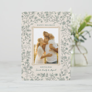 Cartes Pour Fêtes Annuelles Botanique Campagnarde Vintage