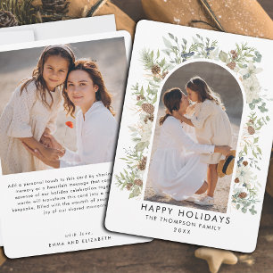 Cartes Pour Fêtes Annuelles Botanique Eucalyptus Verdure Noël personnalisé