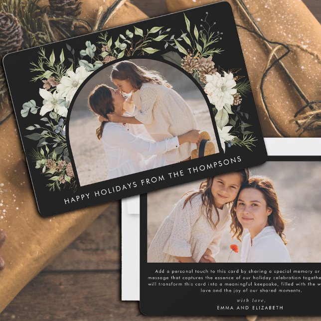 Cartes Pour Fêtes Annuelles Botanique Eucalyptus Verdure Noël personnalisé (Créateur téléchargé)