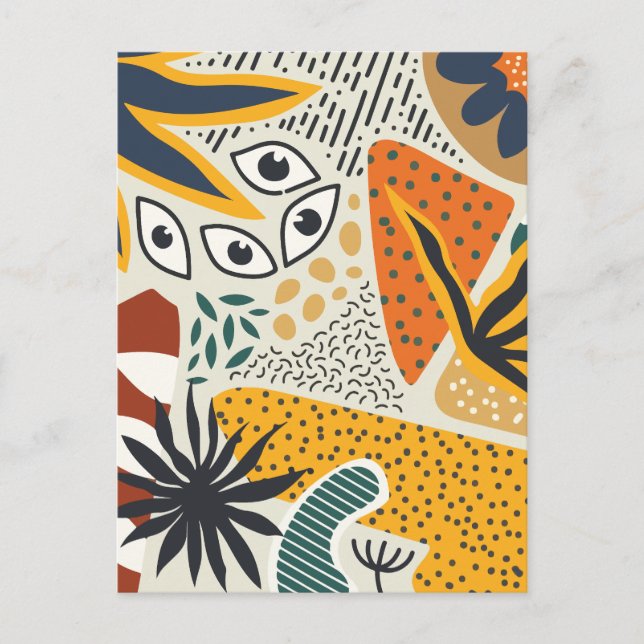 Cartes Pour Fêtes Annuelles Botanique moderne (Devant)