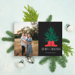 Cartes Pour Fêtes Annuelles Bottes de cowboy rouges et Noël d'épinette<br><div class="desc">Bottes de cowboy rouges et Noël d'épinette</div>