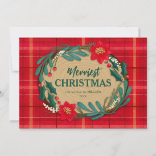 Cartes Pour Fêtes Annuelles Bouche en bois