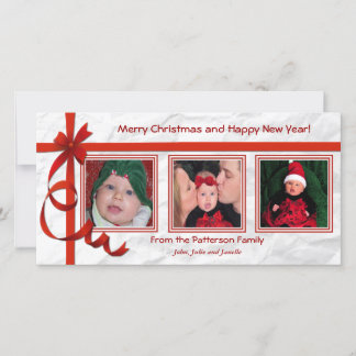 Cartes Pour Fêtes Annuelles Boucles de Noël Triple Trésor Personnalisé