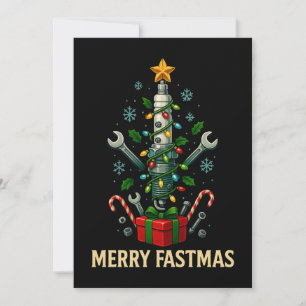Cartes Pour Fêtes Annuelles Bougie d'allumage Joyeux Fastmas Sapin de Noël Méc