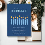 Cartes Pour Fêtes Annuelles Bougies bleues jaunes simples Bonne photo Hanoukka<br><div class="desc">Si vous avez besoin d'une personnalisation supplémentaire,  n'hésitez pas à m'envoyer un message sur yellowfebstudio@gmail.com .</div>