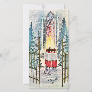 Cartes Pour Fêtes Annuelles Bougies de la chorale de Noël