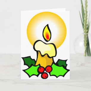 Cartes Pour Fêtes Annuelles Bougies de Noël