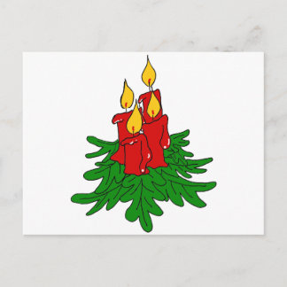 Cartes Pour Fêtes Annuelles bougies de noël
