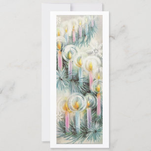 Cartes Pour Fêtes Annuelles Bougies de Noël vintage