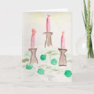 Cartes Pour Fêtes Annuelles Bougies de vacances