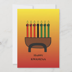 Cartes Pour Fêtes Annuelles Bougies Kwanzaa