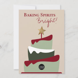 Cartes Pour Fêtes Annuelles Boulangerie aux esprits lumineux humour Noël