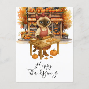 Cartes Pour Fêtes Annuelles Boulangerie Thanksgiving Automne thème pour Amoure