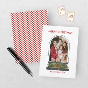 Cartes Pour Fêtes Annuelles Boule à neige Boule à neige rouge Noël