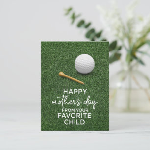 Cartes Pour Fêtes Annuelles Boule de golf sur green Bonne fête des mères au Go
