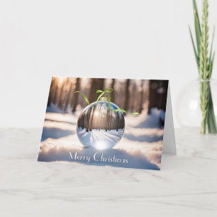 Cartes Pour Fêtes Annuelles Boule de lentilles ornementales de Noël