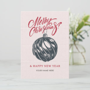 Cartes Pour Fêtes Annuelles Boule de Noël