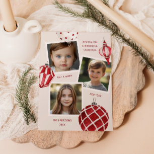 Cartes Pour Fêtes Annuelles Boule festive de Noël à l'aquarelle