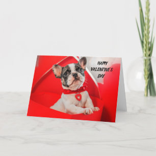 Cartes Pour Fêtes Annuelles Bouledogue français de la Saint-Valentin