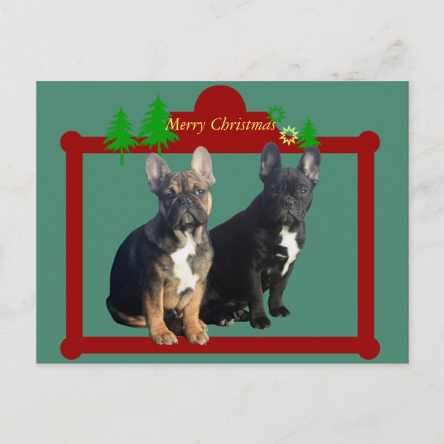 Cartes Pour Fêtes Annuelles Bouledogue français Fête Bouledogue Français (Devant)