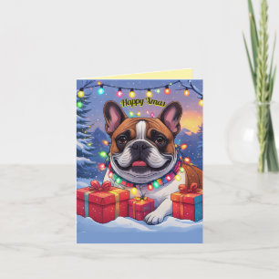 Cartes Pour Fêtes Annuelles Bouledogue français French Bulldog Noël