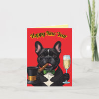 Bouledogue français French Bulldog Nouvel An