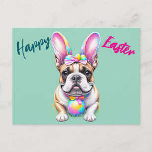 Cartes Pour Fêtes Annuelles Bouledogue français Joyeuses Pâques Bouledogue Fra