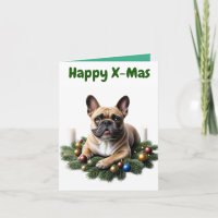 Bouledogue français Noël Bulldog français