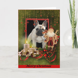 Cartes Pour Fêtes Annuelles Bouledogue français Noël French Bulldog