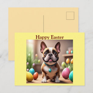 Cartes Pour Fêtes Annuelles Bouledogue français Pâques Bouledogue Français