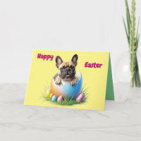 Bouledogue français Pâques œuf French Bulldog