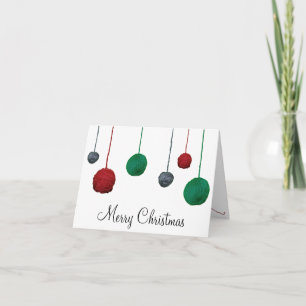 Cartes Pour Fêtes Annuelles Boules de Fils de Vacances ・ Artisanat