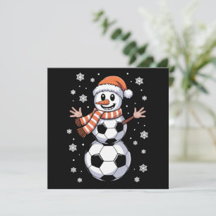 Cartes Pour Fêtes Annuelles Boules de football de Noël drôles d'arbre en bonho