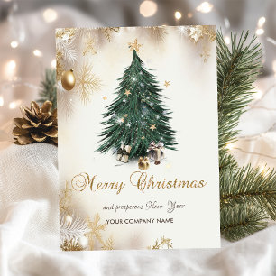 Cartes Pour Fêtes Annuelles Boules de Noël, Arbre, Cadeaux, Flocons de neige F